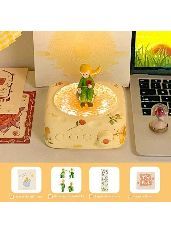 The Little Prince-shaped Bluetooth speaker has a built-in high-quality subwoofer and a portable desktop atmosphere light, and is compact in size.  - Image 2