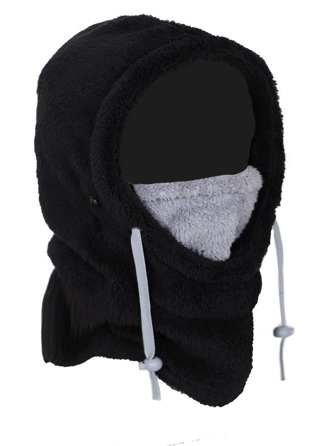 Mazo Balaclava Ski Mask - Winter Face Mask for Men & Women Neck Warmer Scarf Helmet Hood(Black/Gray)