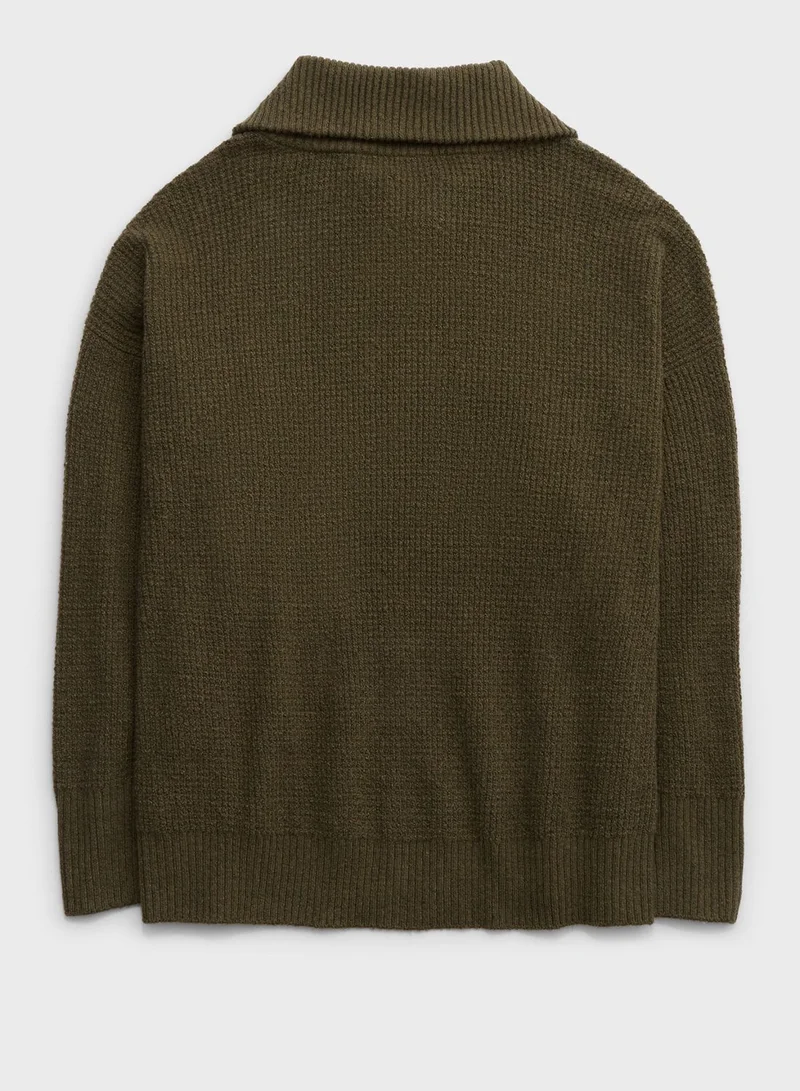Aerie Quarter Zippered Sweater