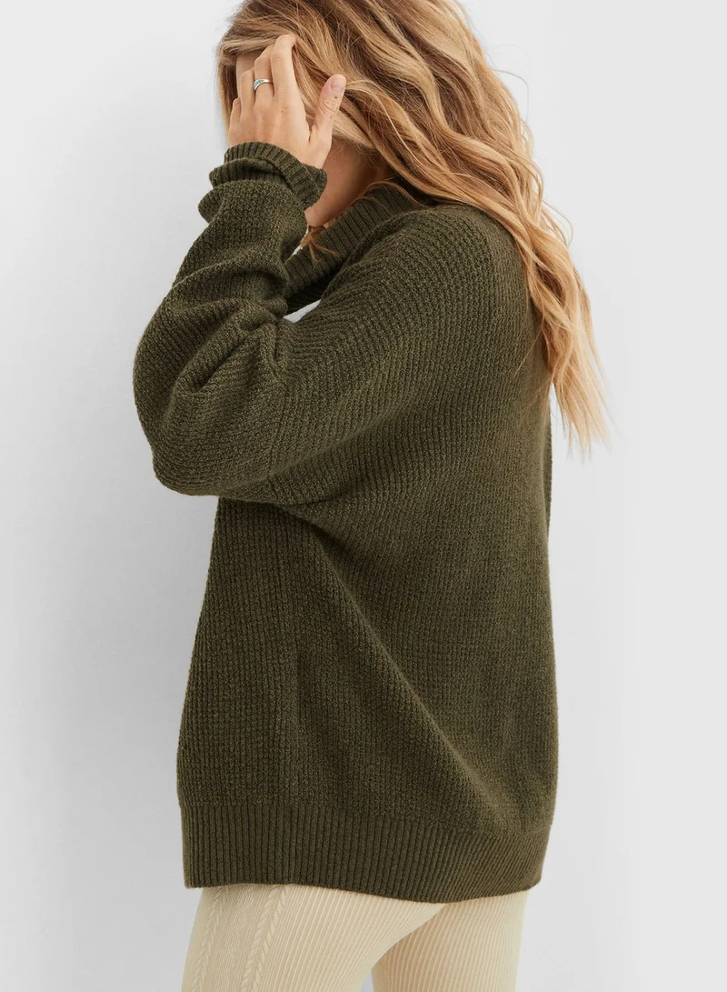 Aerie Quarter Zippered Sweater