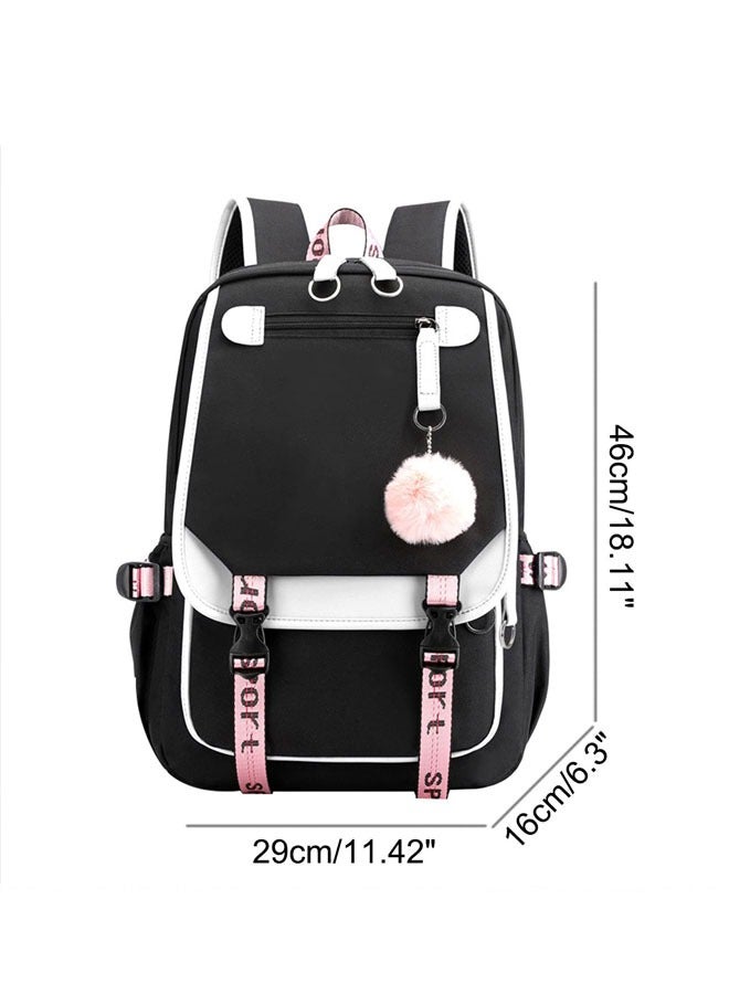 Simple Multi-layer High School Students Shoulder Backpack Schoolbag - Image 3