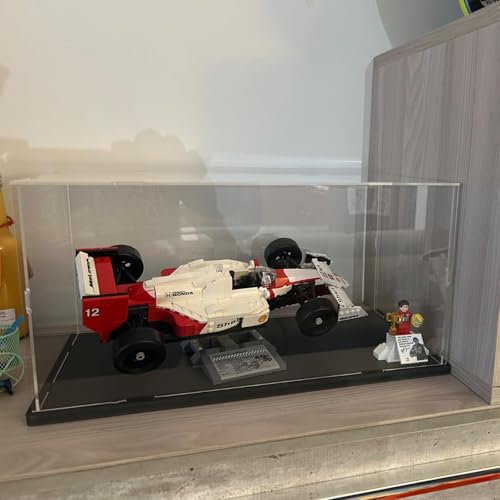 Elepure Thickened Clear Acrylic Display Case for Lego 10330 43268 76450 42170 10295 10353 Collectibles, Transparent Box Dustproof Protection with Wood-Plastic Base & String Light, Black Inside 15.7x7.9x7.9in - Image 5
