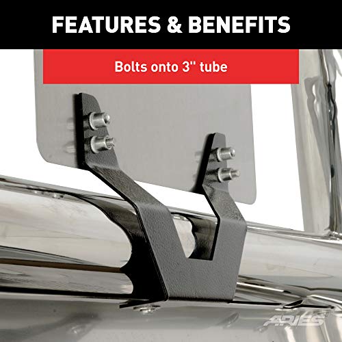 ARIES 35-0000 3-Inch Bull Bar License Plate Bracket - Image 4