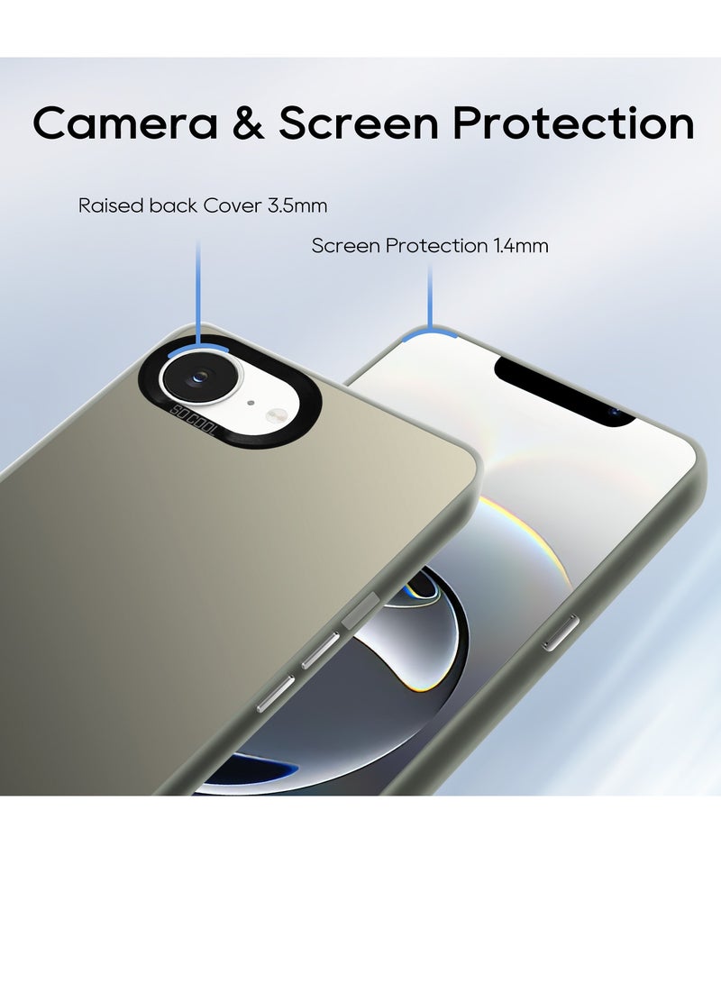 LiuShan iPhone 16e Case, Slim TPU Bumper Phone Cover,360°Full Body Shockproof Protective Phone Case for iPhone 16e - Image 5