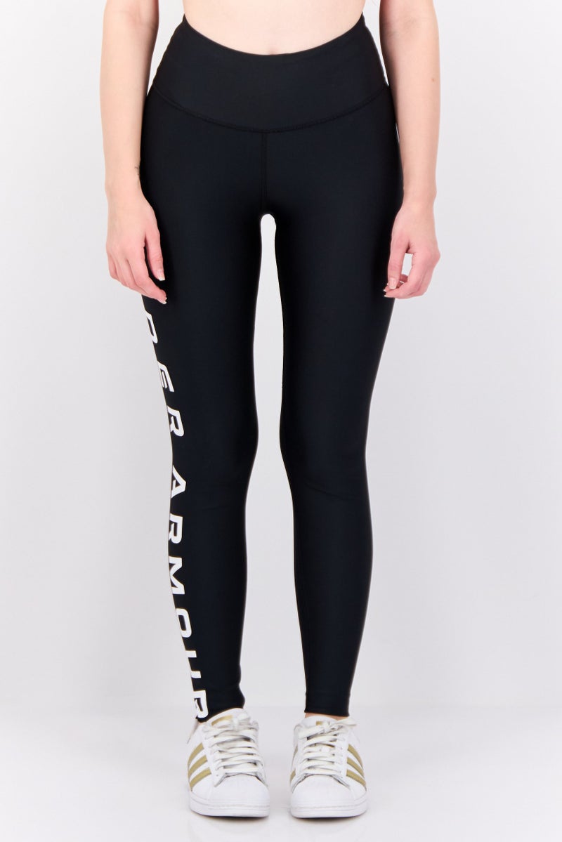 UNDER ARMOUR ليغينغز تدريب رياضية للنساء، سوداء - Image 1