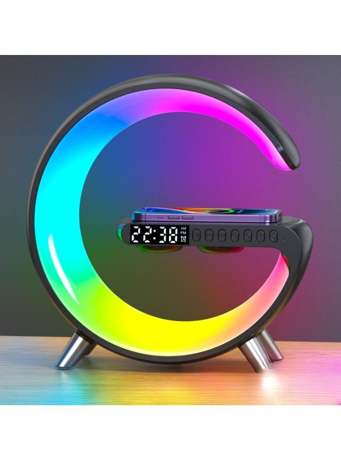 Techie Multifunctional Alarm Clock Night Light Wireless Charging Bluetooth Speaker Smart APP Control - Image 2