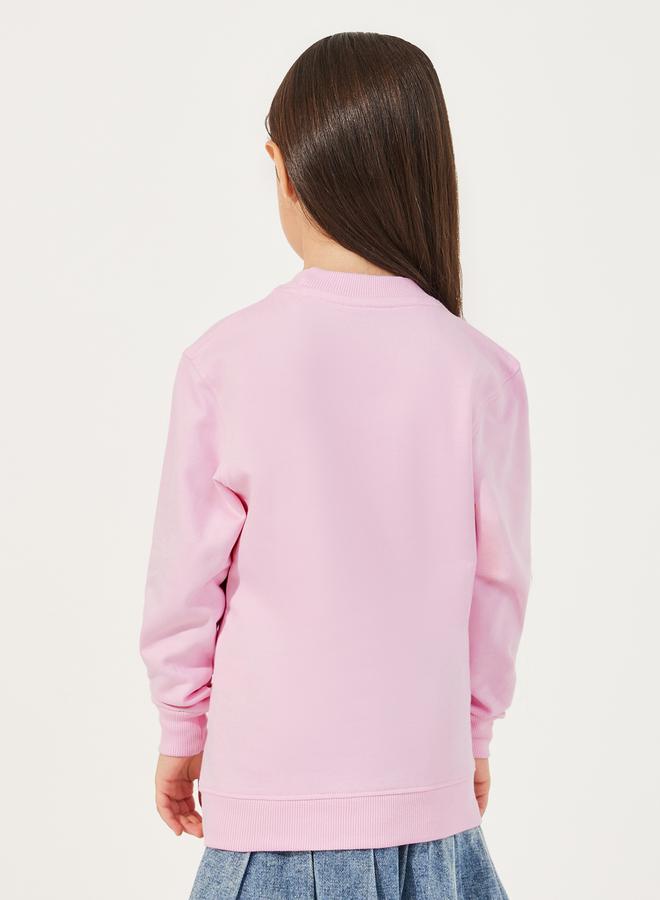 Styli Unicorn Print Longline Sweatshirt  - Image 4