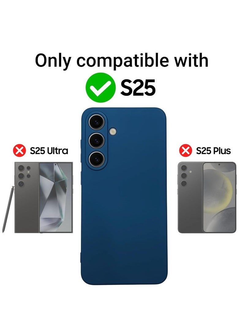 TIGER Samsung Galaxy S25 Case Cover | Scratch Resistant Liquid Silicone Case | Shockproof Bumper | Anti-Fingerprint Full-Body Protective Cover | Slim & Lightweight | Soft-Touch Matte Finish | Precision Cutouts | Camera & Screen Protection | Durable, Flexible & Easy to Clean  Blue - Image 5