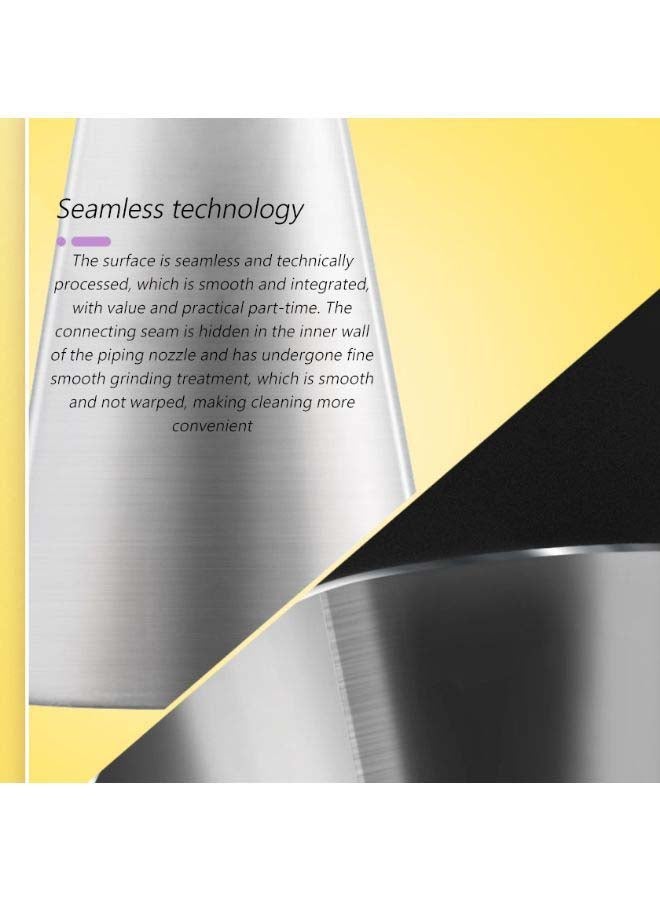 NIBEMINENT Cake Decorating Piping Nozzle Silver 5cm - Image 3