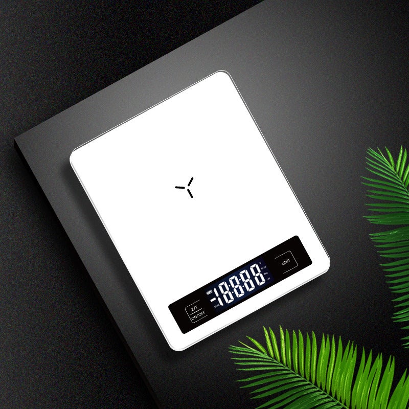 Mini Kitchen Scale Electronic 1g Precision Scale For Home Use Coffee Fruit Food Scale Wholesale 5kg Cross Border Trade White (battery version) 