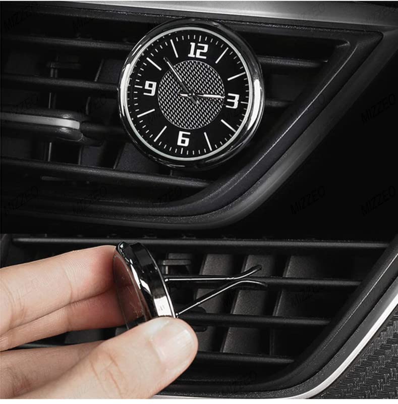 MIZZEO Mini Vehicle Dashboard Clock & AC Vent Car Clock, Analogue Clock with Vent Clip Compatible with Mahindra XUV 700 - Image 2