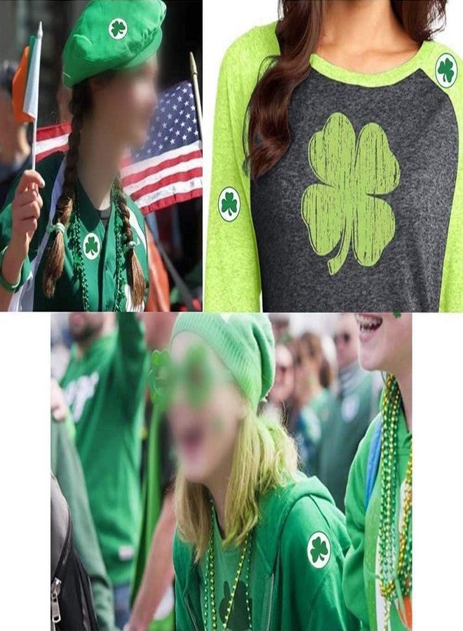 LINXI 1Roll 500pcs St Patricks Day Shamrock Stickers, Lucky Irish Green Clover Stickers for St Patrick's Day Party Decorations,Cards, Gift Bags, Parties Supplies Decorations (1inches) - Image 5