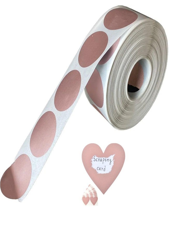 orgner 300 Round 1-Inch Rosegold DIY Scratch Off Stickers - Round Shape Perfect for Reward Charts, Games, Business Promotions, Tickets, Lottery, Events, Activities, Crafts - Image 1