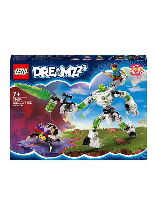 LEGO - Dreamzzz Mateo And Z-Blob The Robot 71454 Building Toy Set; Kids With Big Imaginations Build A Giant Version Of A Character From The Lego Tv Show Dreamzzz; Gift For Ages 7 And Over (237 Pieces) - Image 1