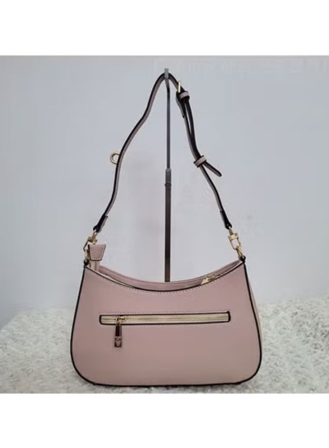 GUESS Women's Zipper Shoulder Bag PU Handbag Pink 29cm * 18cm * 6cm - Image 5