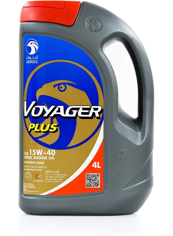 ADNOC Voyager Plus 15W/40 Ci4/Ch4/Sl Engine Oil - Image 1