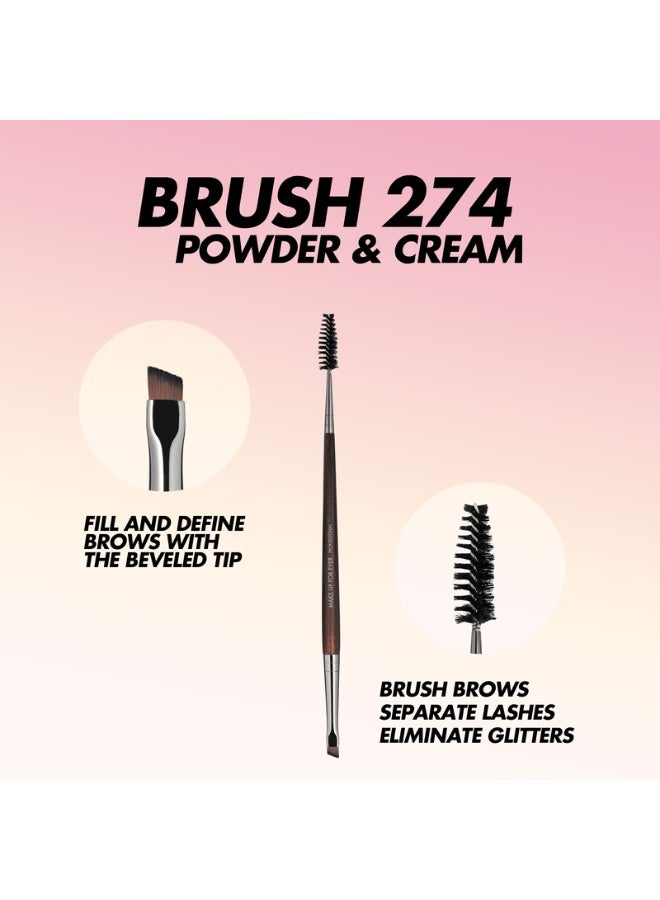 MAKE UP FOR EVER Double-Ended Angled Eyebrow And Eyelash Brush - 274 - Image 4
