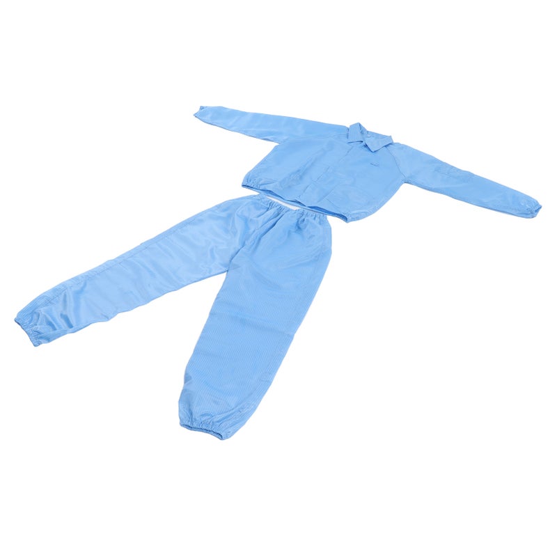 ESD Coat Polyester Paint Protective Workshop Split Clean Clothes for Microelectronics L - Image 3
