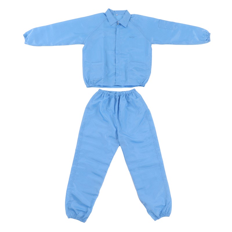 ESD Coat Polyester Paint Protective Workshop Split Clean Clothes for Microelectronics L - Image 1