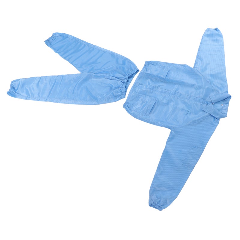 ESD Coat Polyester Paint Protective Workshop Split Clean Clothes for Microelectronics L - Image 5