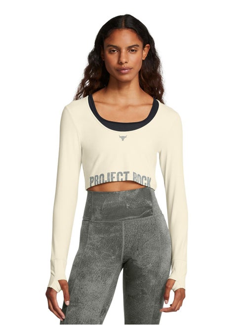 Project Rock Long Sleeve Crop Top