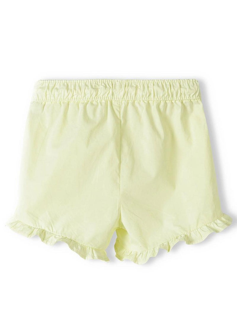 MINOTI Kids Girls Shorts with Ruffle Trim and Drawstring Waist - Image 3