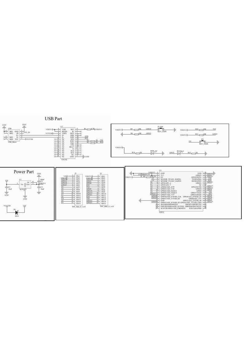 ماركة غير محددة ESP32S ESP32 ESP-WROOM-32 لوحة تطوير بواي فاي بتردد 2.4 جيجا هرتز ثنائي النواة + بلوتوث 2 وظيفة متحكم دقيق لـ Arduino (ESP32 30P، 3 قطع).  - Image 4