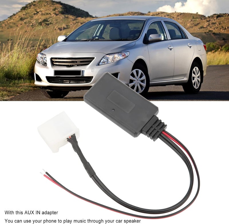 ويوبلز مستقبل بلوتوث للسيارة، وحدة بلوتوث لاسلكية للسيارة، محول AUX IN ذو 20 سنًا بديل لسيارات 4Runner وAvalon وCamry - Image 2