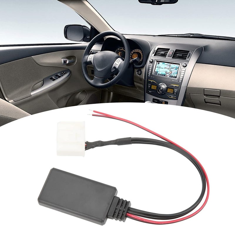 ويوبلز مستقبل بلوتوث للسيارة، وحدة بلوتوث لاسلكية للسيارة، محول AUX IN ذو 20 سنًا بديل لسيارات 4Runner وAvalon وCamry - Image 5