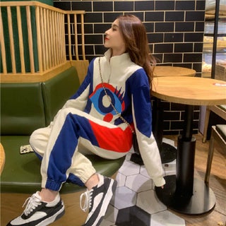 846# Internet celebrity sports suit womens Spring and Autumn 2023 new fashion high-grade long-sleeved sweater Western style two-piece suit White - pzsku/ZAABF297F3C90F01863BAZ/45/1746219564/c9974be0-b9df-4b85-b5aa-754f6b109dea