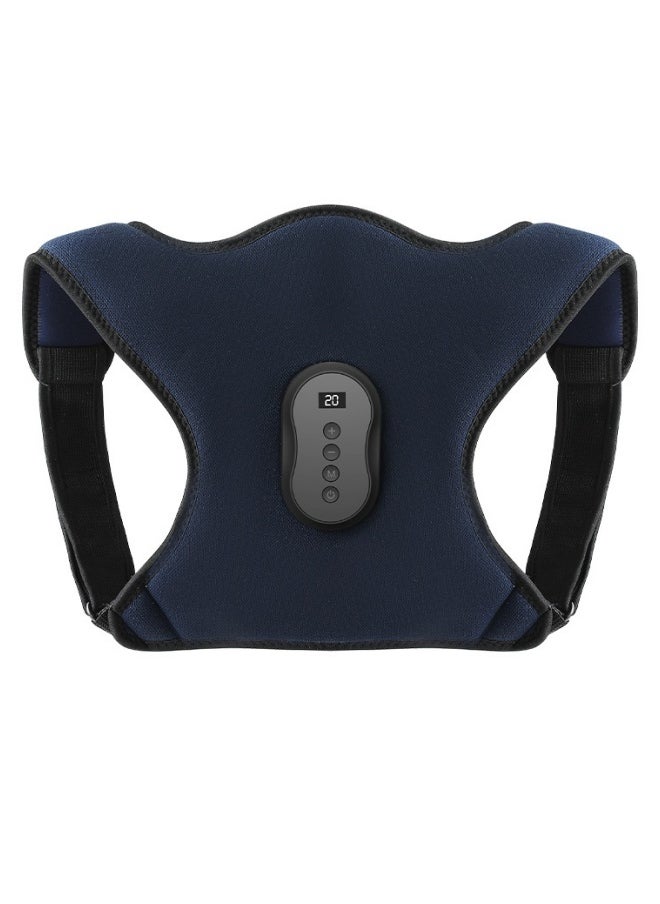 M MIAOYAN Multifunctional massage back strap vibration hot compress massage correction belt sitting posture corrector shoulder back massager  - Image 2