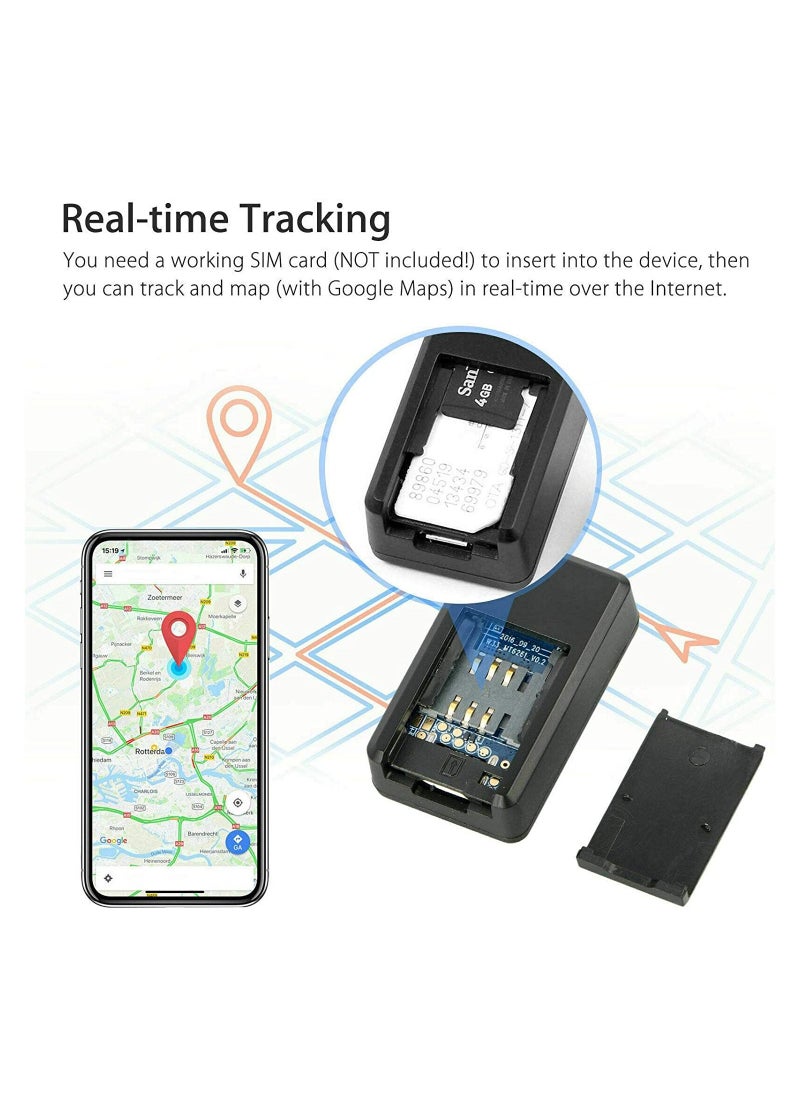 Generic - GPS Tracking Device Mini Magnetic GPS Tracker Real-time Car Truck Vehicle Locator GSM GPRS card Mini Real-time Portable Tracking Device Satellite Positioning Against Theft - Image 1