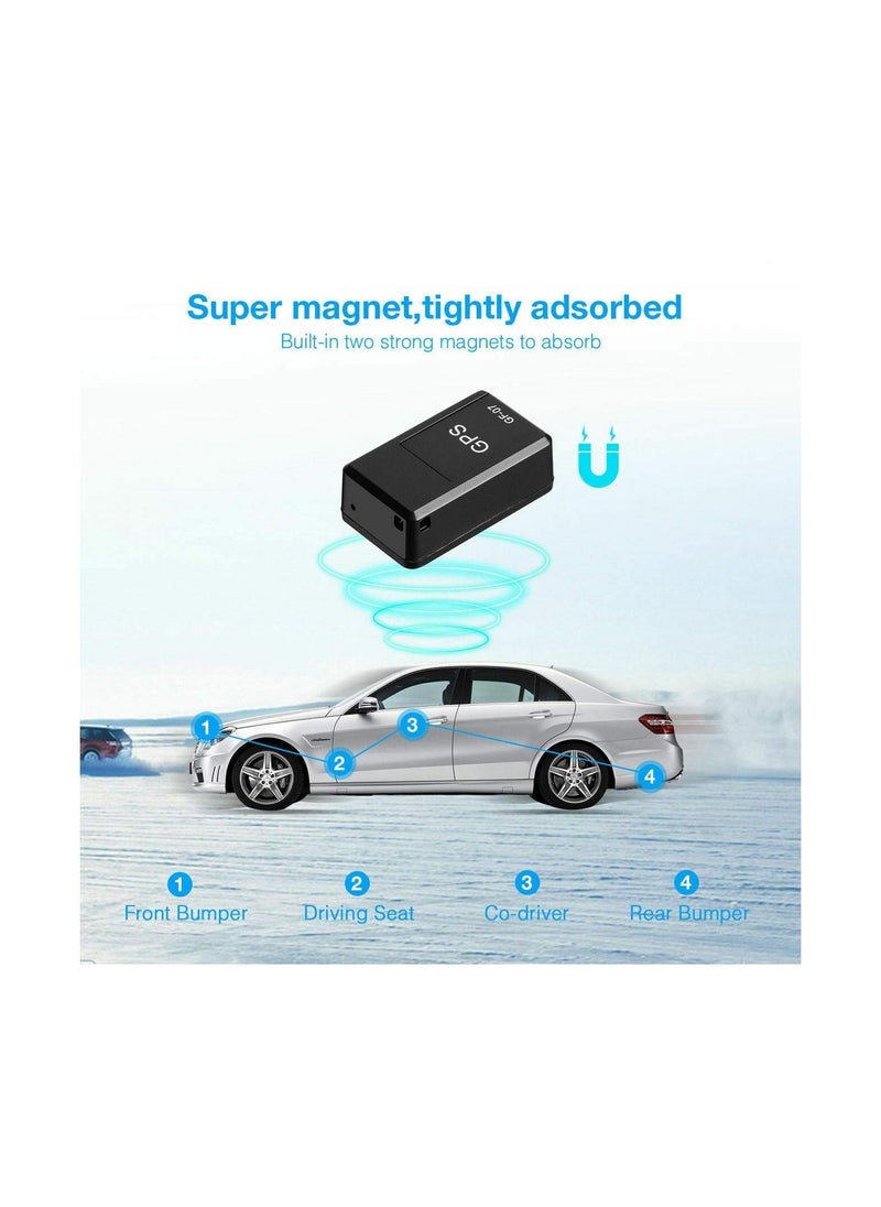 Generic - GPS Tracking Device Mini Magnetic GPS Tracker Real-time Car Truck Vehicle Locator GSM GPRS card Mini Real-time Portable Tracking Device Satellite Positioning Against Theft - Image 1
