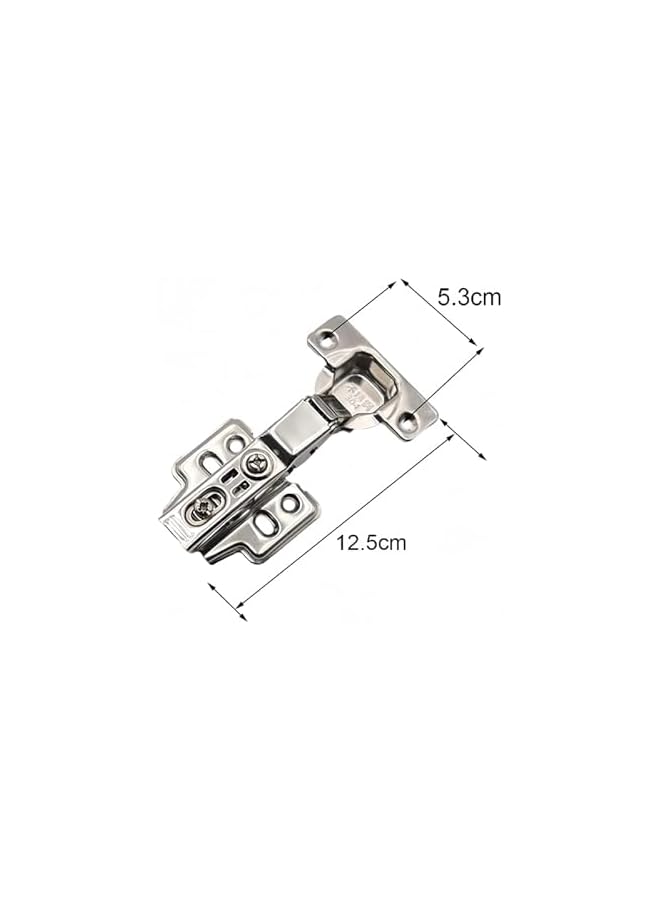 promass 6 Pcs Kitchen Soft Close Cabinet Door Hinges, 1.5mm Stainless Concealed Kitchen Cabinet Hinges Hardware Accessories for Cabinets, Wardrobes and Bookcases, Silver - Image 2