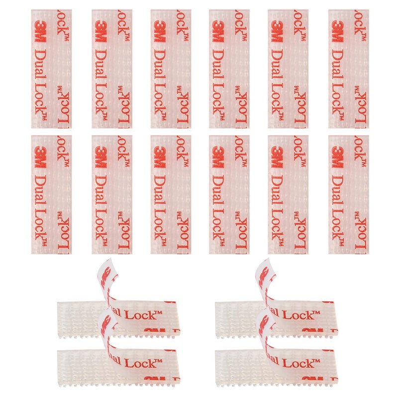 HSTECH 16 Pcs EZ Pass/IPass/IZoom Toll Tag Mounting Kit - Reclosable Fastener Peel and Stick Adhesive Dual Lock Tape Strips - Image 1