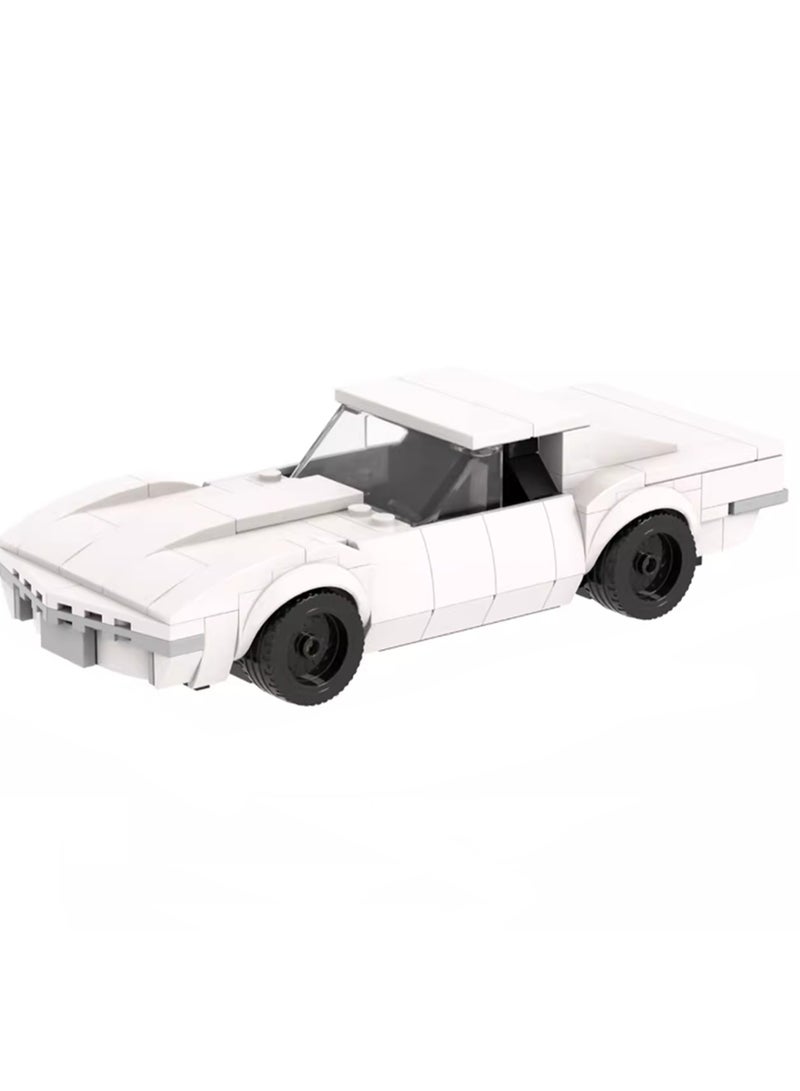 Children's Self-assembly Car Scene Series Small Particle Assembly Building Block Model (Chevrolet Corvette 244Pcs)  - Image 1