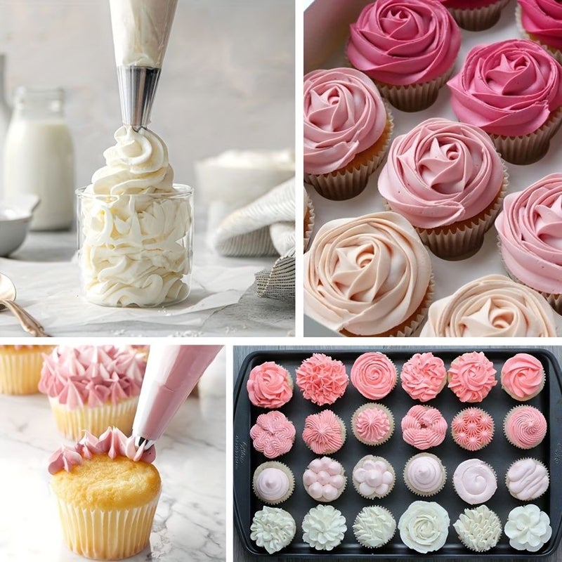 كيس أنابيب سميك 20 قطعة مجموعة أدوات خبز للاستخدام الواحد لتزيين الكعك - Image 2