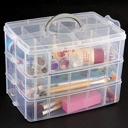 Aagna 30 Grid Detachable Desktop Storage Box with 3 Removable Layers Multicolor - Image 1