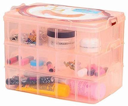 Aagna 30 Grid Detachable Desktop Storage Box with 3 Removable Layers Multicolor - Image 4
