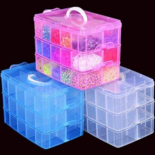 Aagna 30 Grid Detachable Desktop Storage Box with 3 Removable Layers Multicolor - Image 2