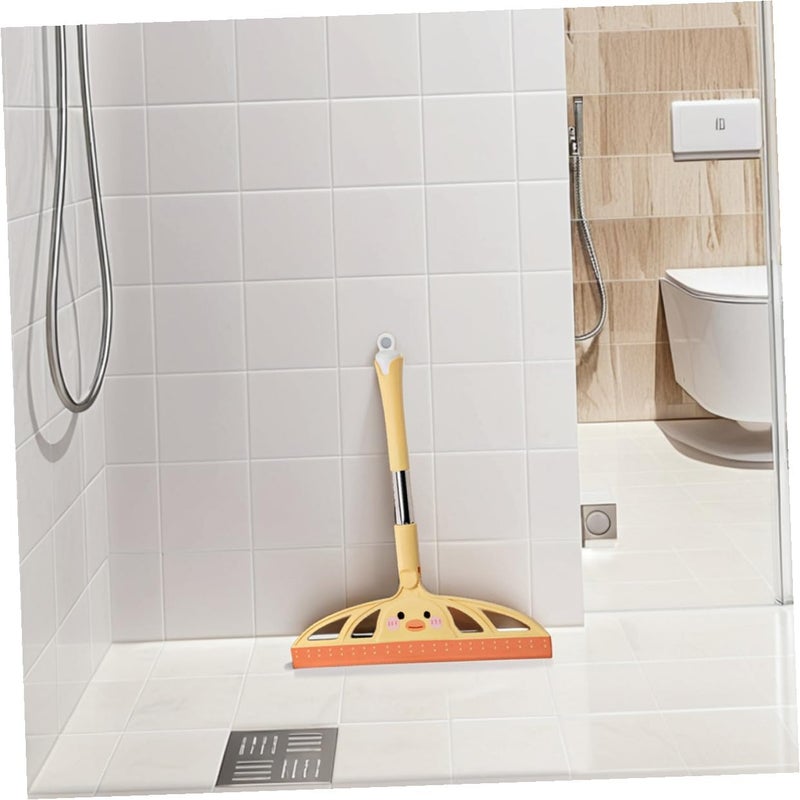 2pcs Handheld Squeegee Window and Floor Cleaner for Bathroom Mirrors and Car Windows, Multi-Functional Scraper with Sturdy Blade for Tile, Shower Doors, and Glass Surfaces, Yellow - Image 5