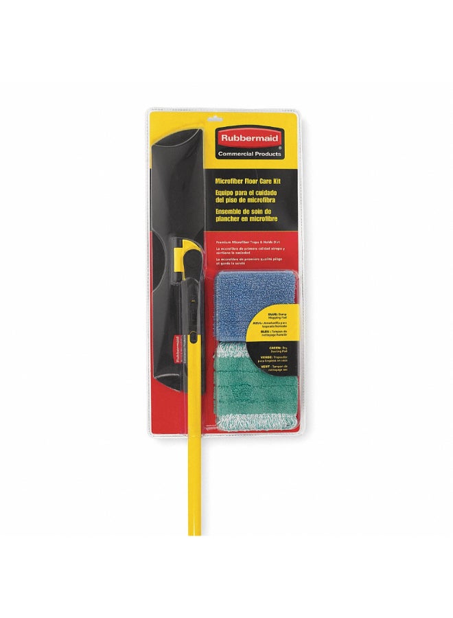 Rubbermaid Premium Microfiber Floor Care Kit Multicolour 165.1 x 5.08 x 27.94 cm FGQ101200000 - Image 1