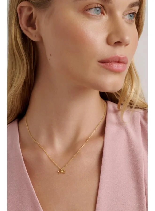 Ted Baker  BLAIRE: Mini Metal Bow Pendant Necklace for Women | Best Price UAE