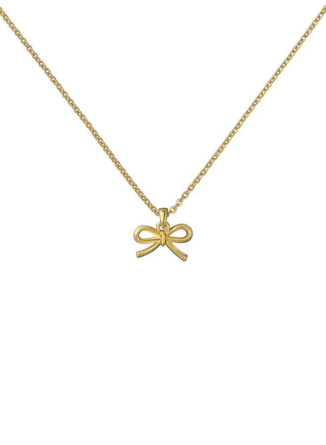 تيد بيكر BLAIRE: Mini Metal Bow Pendant Necklace