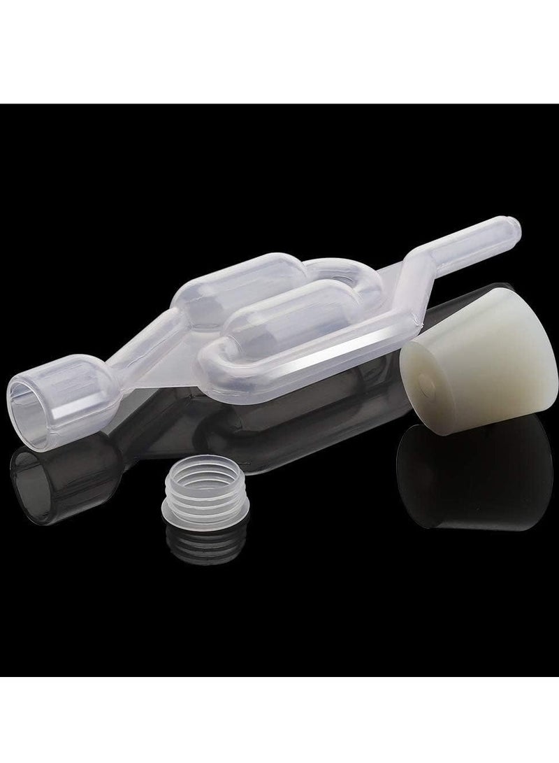 الرائد حزمة 3 قطع من قفل الهواء على شكل S لتخمير مع 3 سدادات وصمام تفريغ فقاعات لقفل الهواء لتخمير DIY في المنزل - Image 5