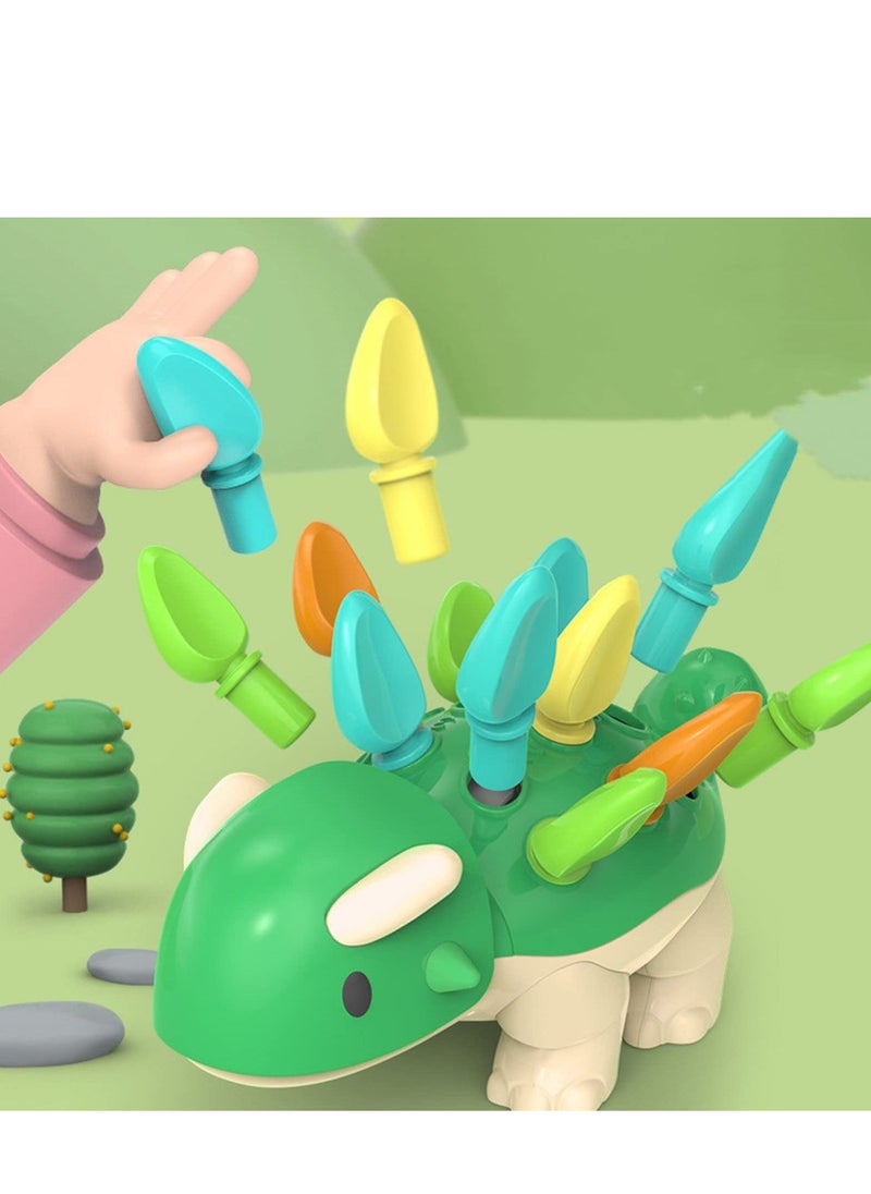 Dinosaur Fine Motor Skills Toys for Toddlers Age 1-3 Years, Toddler Dinosaur Games, Dinosaur Plugging Toy Fine Motor Skills,Dino Toy Color & Number (Dinosaur Fine Motor Skills)