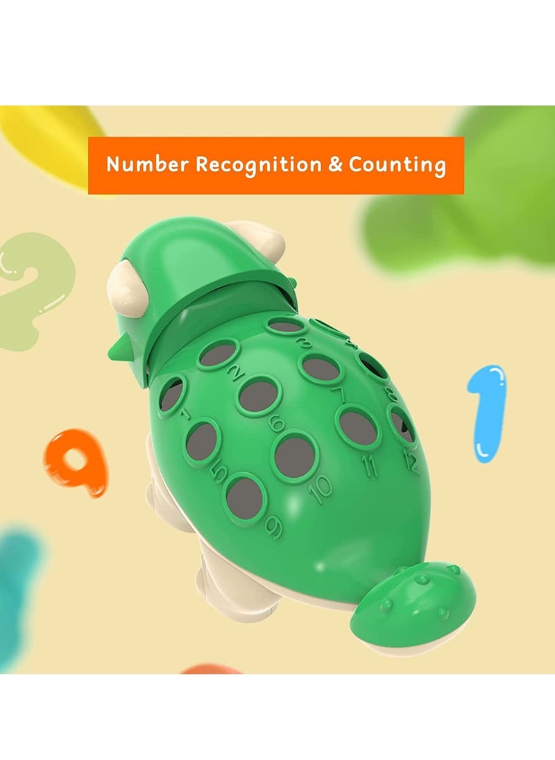 Dinosaur Fine Motor Skills Toys for Toddlers Age 1-3 Years, Toddler Dinosaur Games, Dinosaur Plugging Toy Fine Motor Skills,Dino Toy Color & Number (Dinosaur Fine Motor Skills)