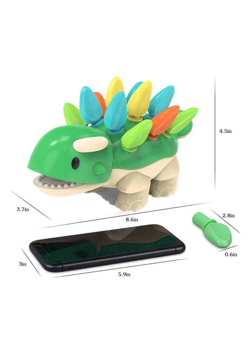 MIXDE Dinosaur Fine Motor Skills Toys for Toddlers Age 1-3 Years, Toddler Dinosaur Games, Dinosaur Plugging Toy Fine Motor Skills,Dino Toy Color & Number (Dinosaur Fine Motor Skills)  - Image 5