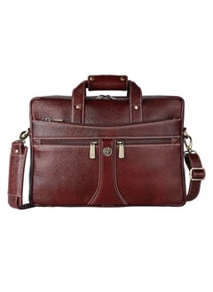 HAMMONDS FLYCATCHER Bombay Brown Leather 15.6 inch Laptop Messenger Bag (L=40,H=29, B=8 cm) LB164BR | 7G27  - Image 1