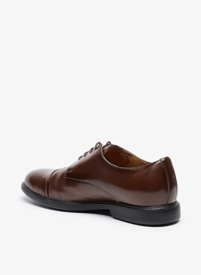 Le Confort Men Solid Derby Shoes with Lace-Up Closure